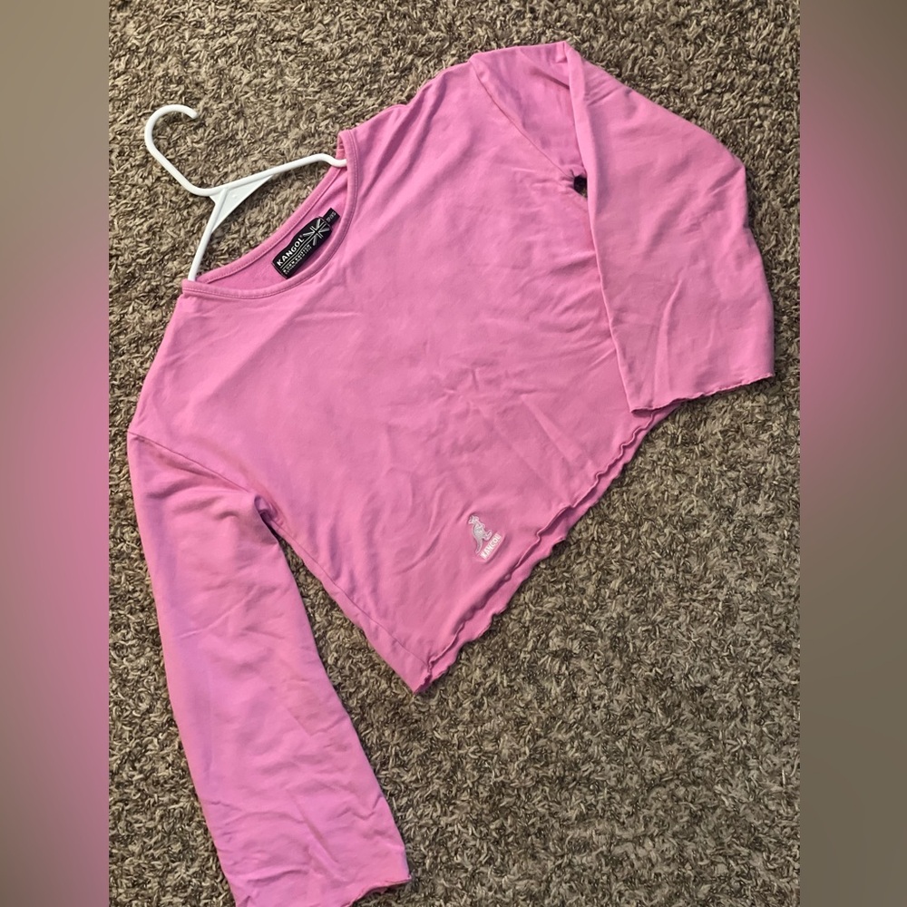 Kangol Pink Long Sleeve Top